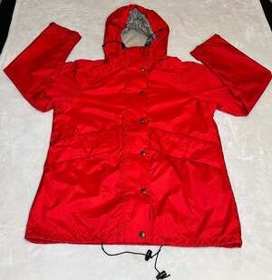 Vintage L.L. Bean Gore-Tex Stowaway Rain Jacket Red Women's Medium Made in USA